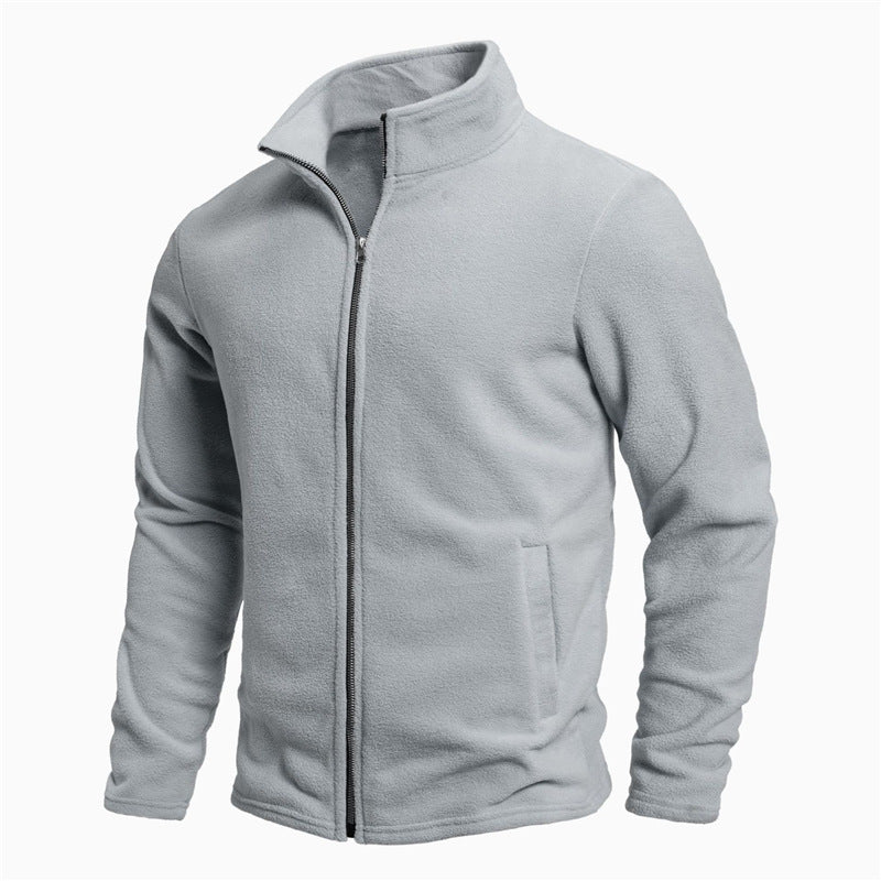 Herren Fleecejacke Warm mit Reißverschluss Hochkragen
