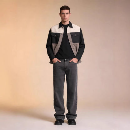 Herren Chino-Hose Hohe Taille Bequem Elegant