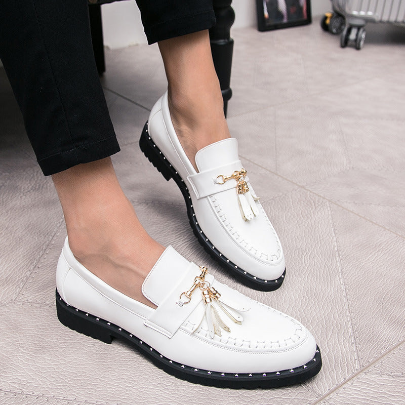 Damen Mokassins Elegante mit goldenen Nieten Schuhe Heidi Mode