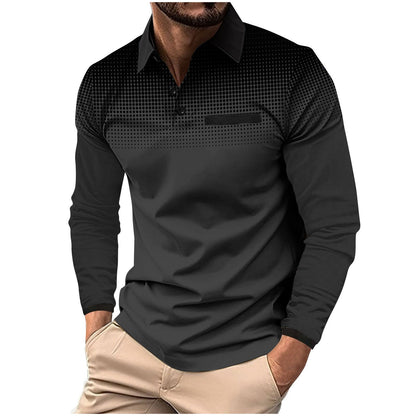 Herren Poloshirt Modern Grafik Design Berlin Style