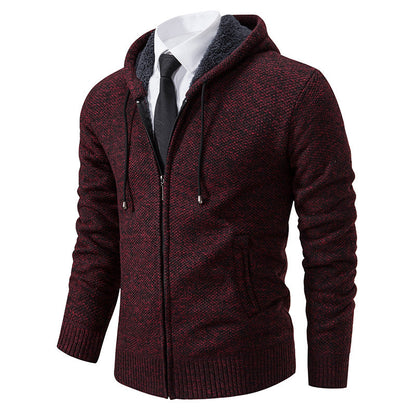 Herren Strickjacke Modern Schnitt Reißverschluss - BerlinGlamour