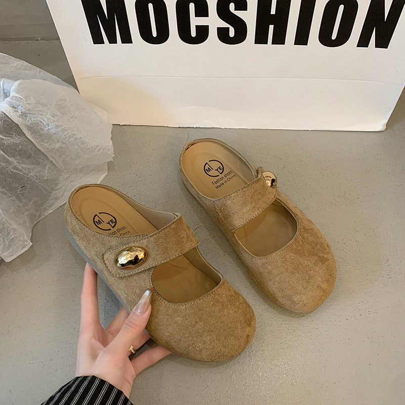 Damen Clogs Bequem Elegant mit Riemen und Verzierung