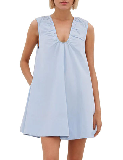 Sommerkleid Damen Lässig Rüschenkleid Kurz
