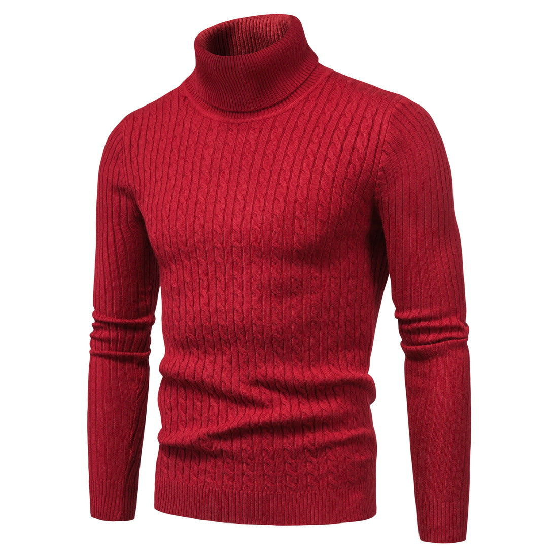 Herren Rollkragenpullover Komfortabel Warm Modern