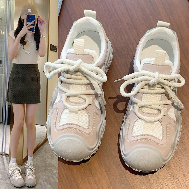 Damen Sneakers Sportlich Atmungsaktiv Komfort Laufschuhe