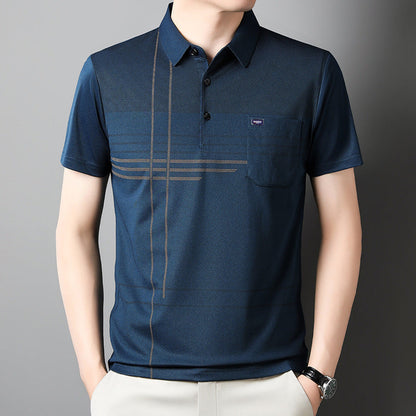 Herren Poloshirt Modern Grafikdesign Atmungsaktiv