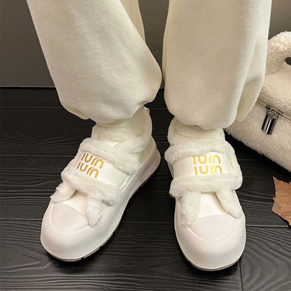 Damen Sneaker Warm Gefüttert Modisch Comfort