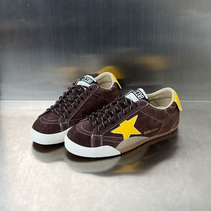 Damen Sneaker Veloursleder Bequem Reflektierend