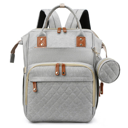 Praktischer 2in1 Babyrucksack mit Wickelbett - BerlinGlamour