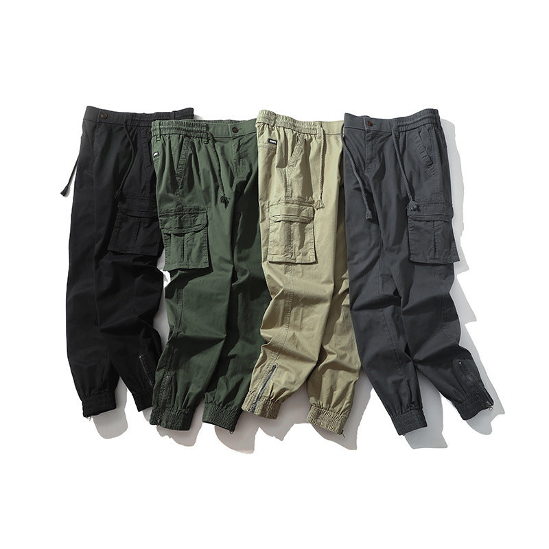 Herren Cargohose Bequem Mit Seitentaschen Freizeit - BerlinGlamour