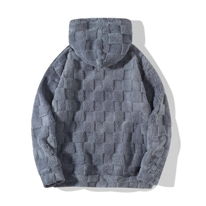 Herren Pullover Kapuze Plüsch Weich Modern