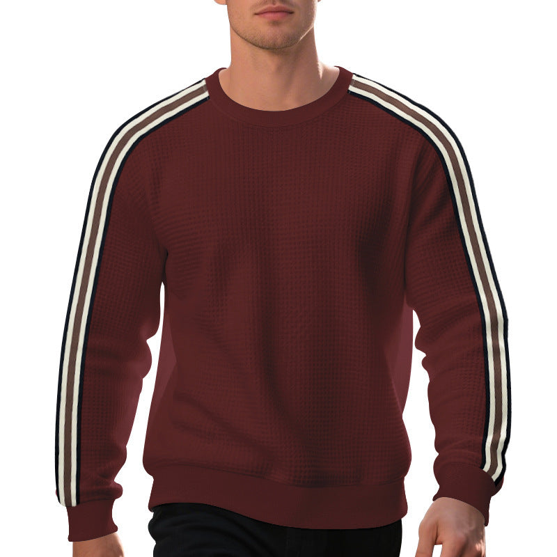 Herren Sweatshirt Strukturiert Modern mit Streifen