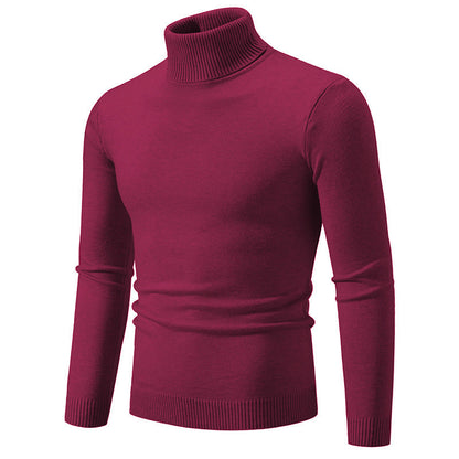 Herren Rollkragenpullover Feine Baumwolle Eleganter Style