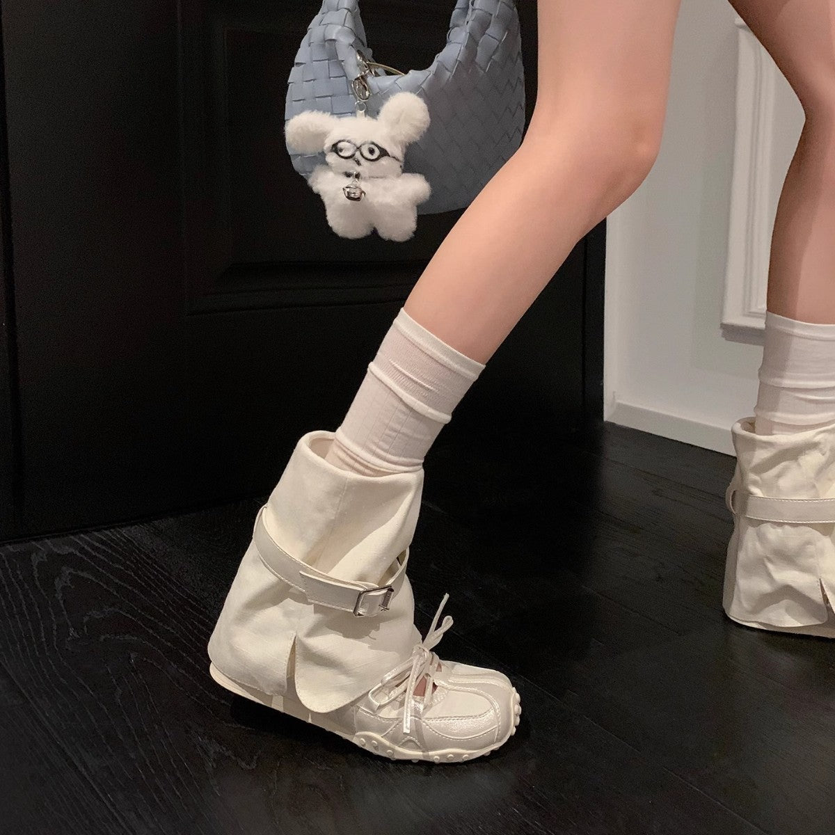 Damen Stiefel Wasserdicht Komfortabel Schnallenverschluss