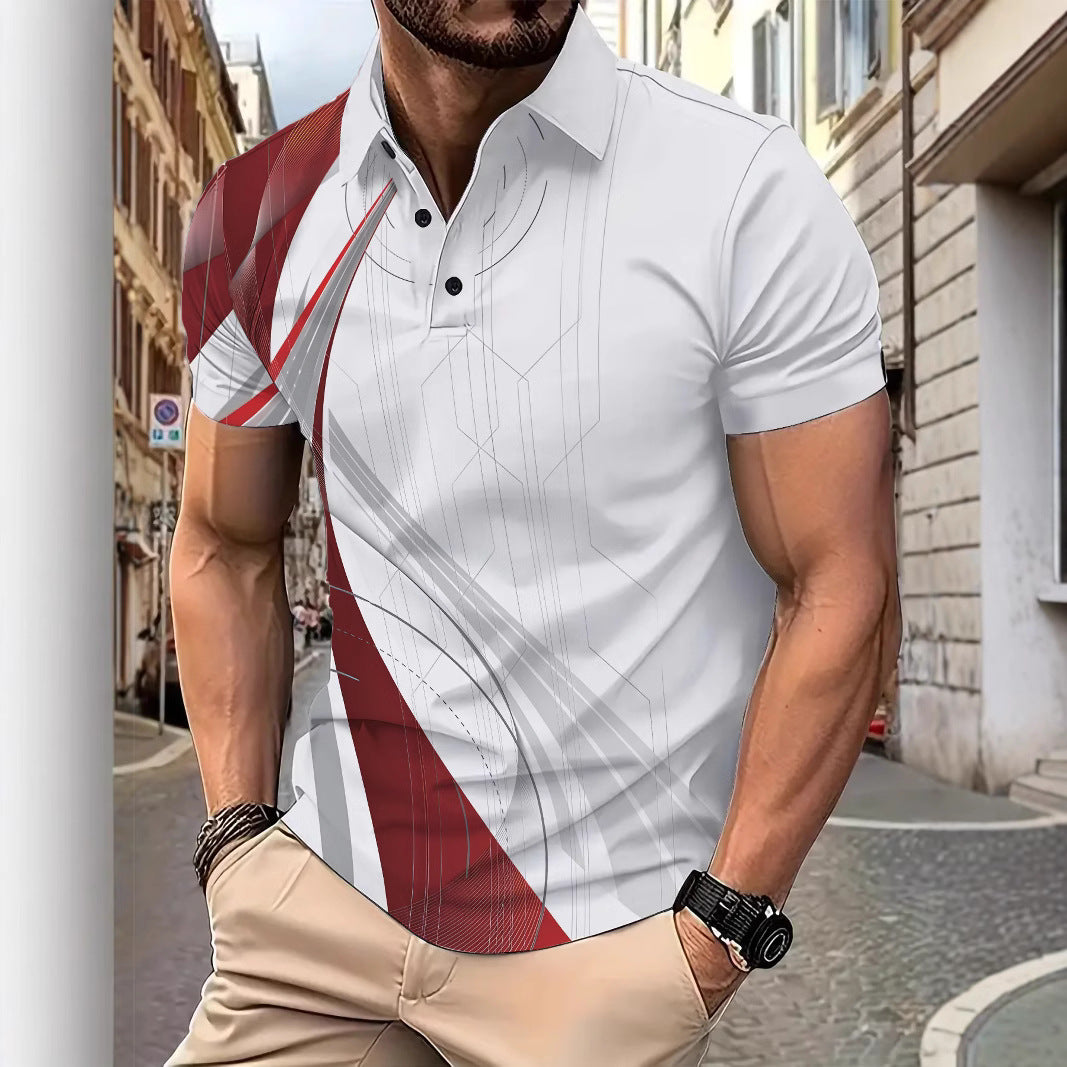 Herren Polohemd Sportlich Modern mit Logo - BerlinGlamour