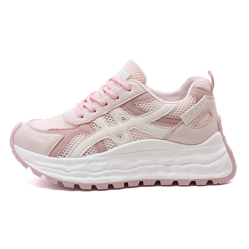 Damen Sneaker atmungsaktiv Mesh Weich Laufsohle