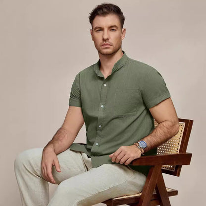 Herren Kurzarmhemd Modern mit Struktur Optik Berlin