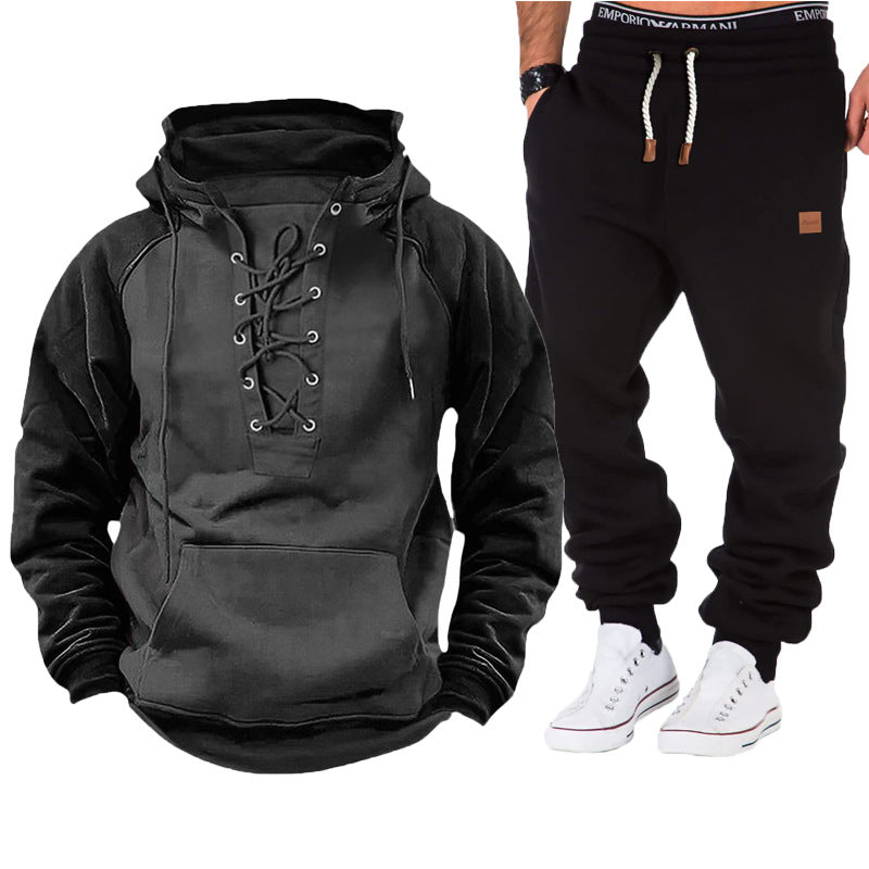 Herren Kapuzenpullover Lässig Mit Schnürverschluss Bequem