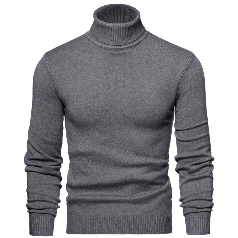 Herren Rollkragenpullover Weich Winter Warm