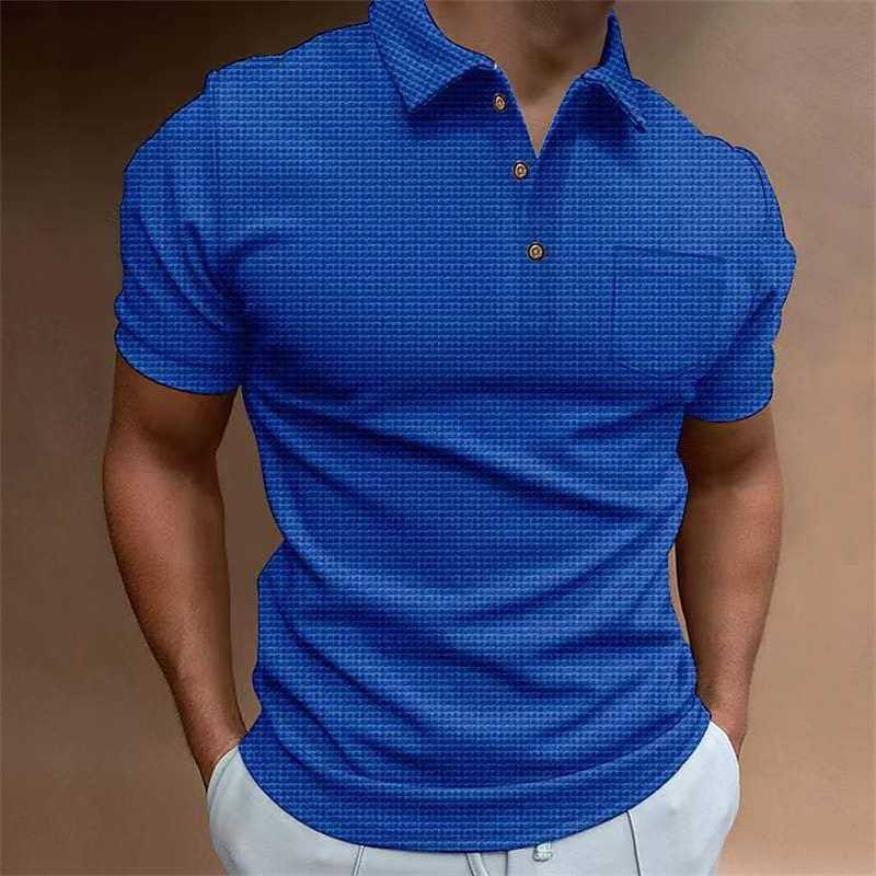 Herren Poloshirt Modern Strukturiert Kragen - BerlinGlamour