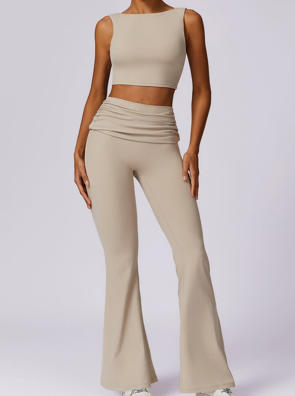 Hohe Leggings mit Gummibund Damen Stretch