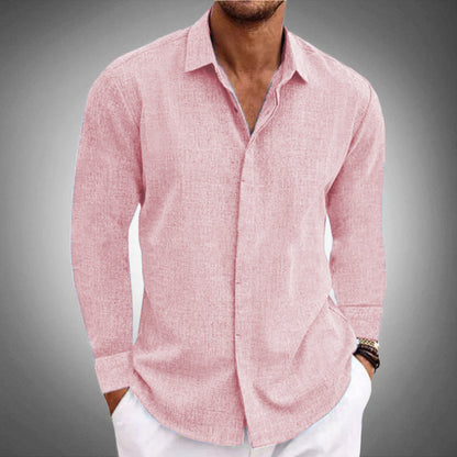 Herren Hemd Modern Strukturstoff Elegant