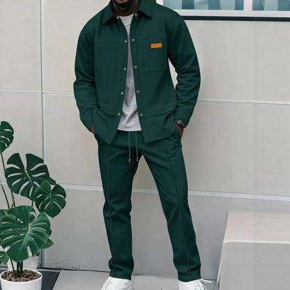 Herren Freizeitjacke Bequem Stilvoll mit Jogginghose