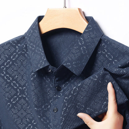 Herren Kurzarmhemd Klassisch Elegant Slimfit
