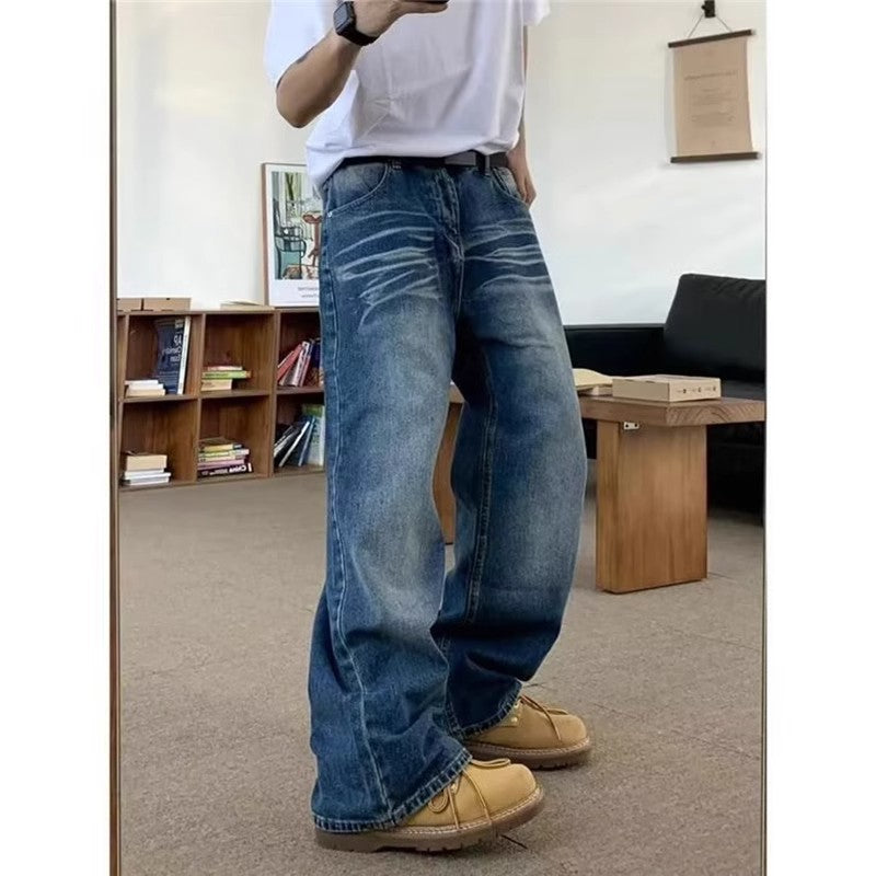 Herren Jeans Bequem Weite Passform Lässig