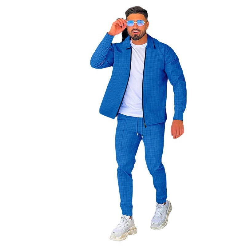 Herren Sportset Jogginghose Reißverschluss Bequem