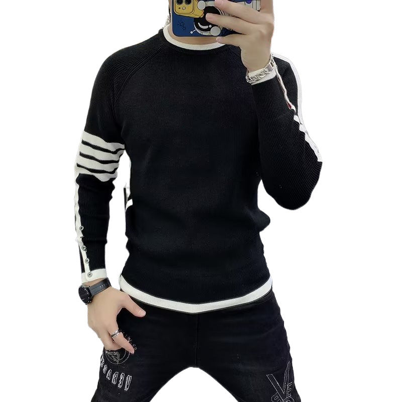 Herren Strickpullover Modern Sportlich Strukturiert