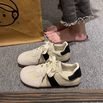 Damen Sneaker Modisch Strukturiert Rutschfest - BerlinGlamour