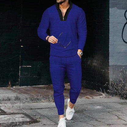 Herren Freizeitanzug Strukturiert Modern mit Hose