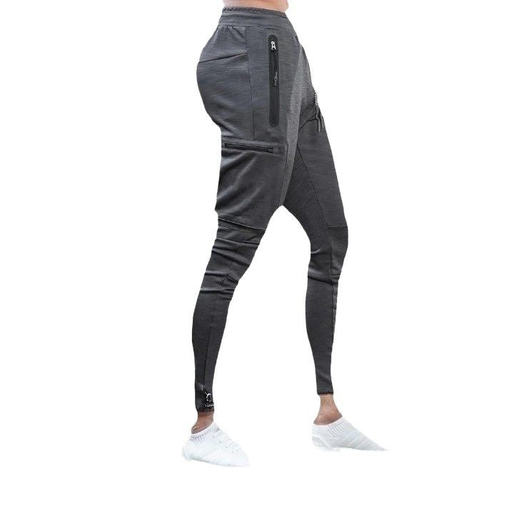 Herren Jogginghose Sportlich Slim Fit mit Reißverschlusstaschen