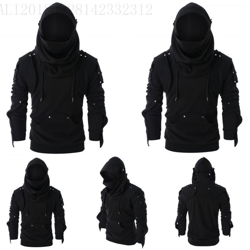 Herren Hoodie Kapuzenpullover Strukturiert Modern - BerlinGlamour