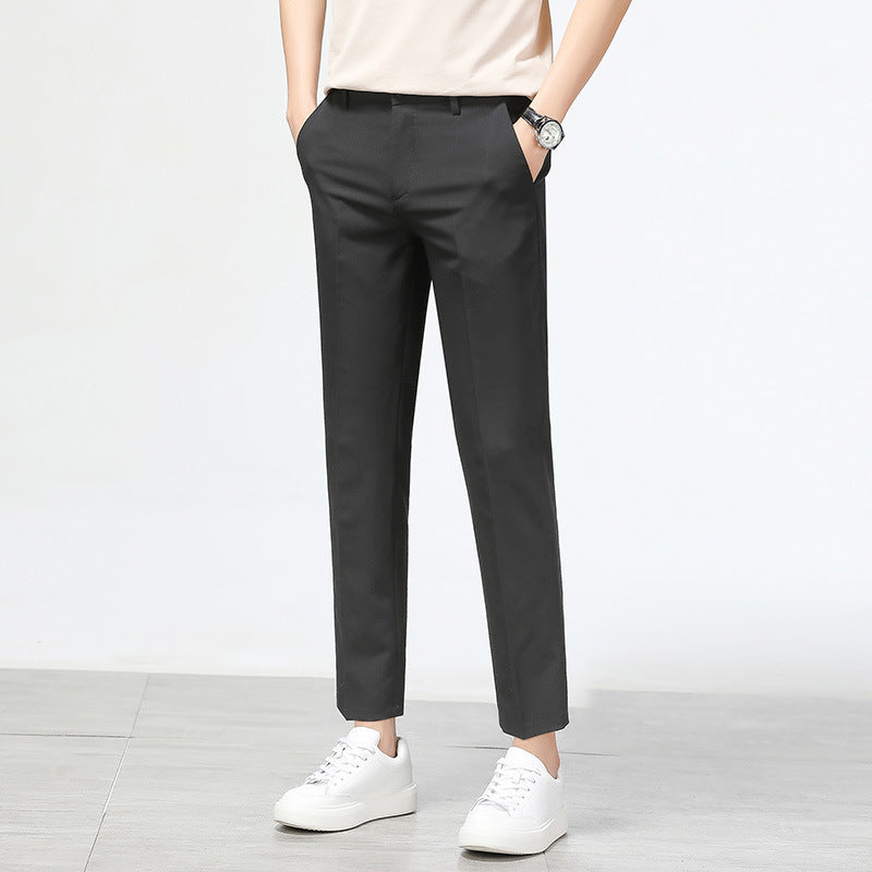 Herren Chinohose Slim Fit Elastisch Bequem