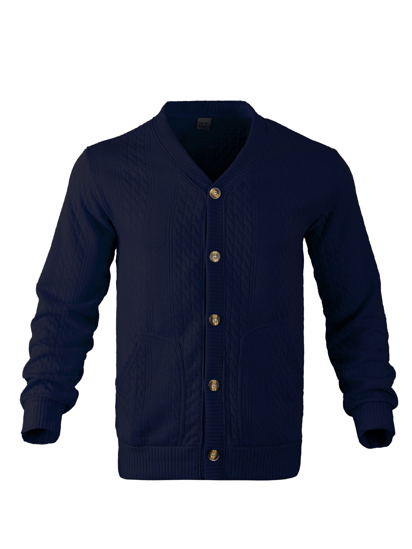 Herren Strickjacke Modern mit Taschen und Schnitten