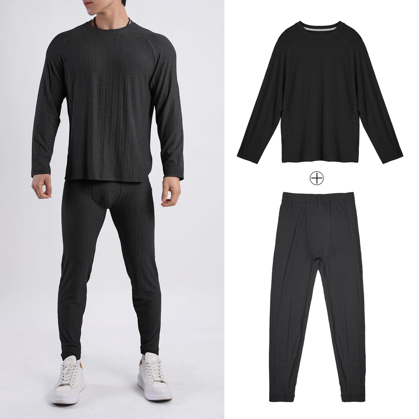 Herren Thermo-Set Warm Isolierend Feuchtigkeitsabweisend