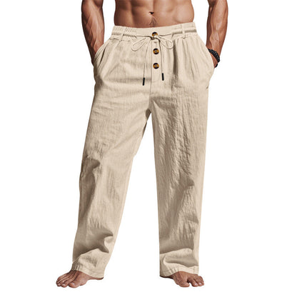 Herren Freizeithose Bequem mit Kordelzug und Seitentaschen