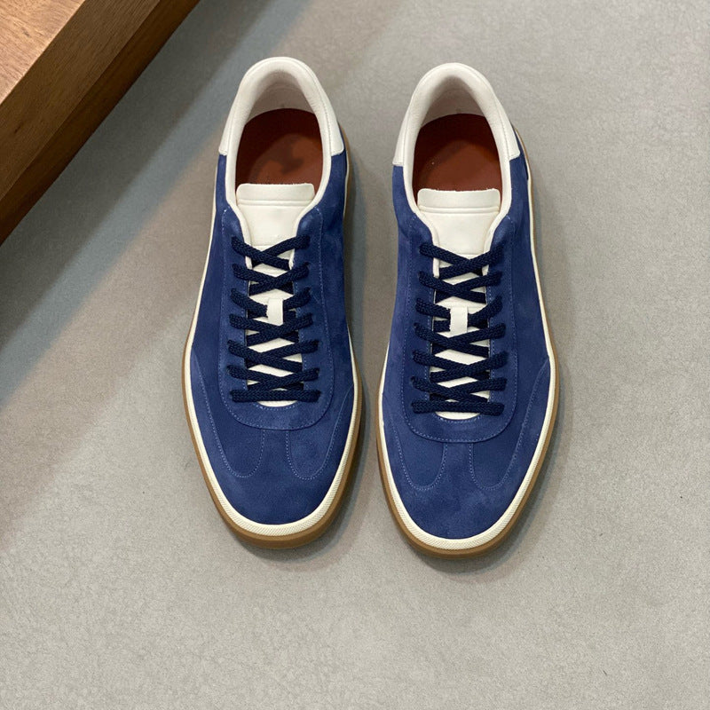 Damen Sneaker Weiches Wildleder Schnürsystem Modern