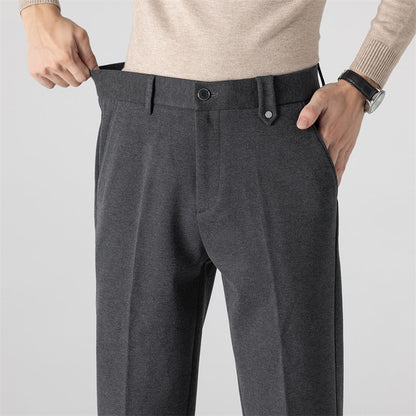 Herren Freizeithose Strukturmuster Elegant Bequem