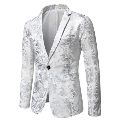 Herren Blazer Elegant Mit Muster Luxus Design