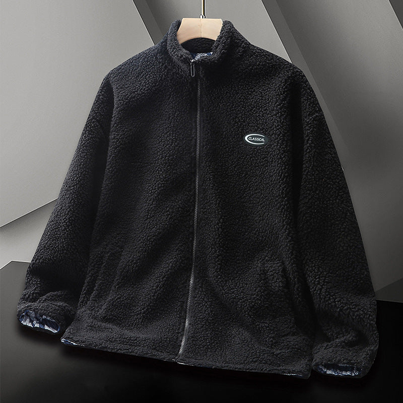 Herren Fleecejacke Warm Elastisch Hochkragen