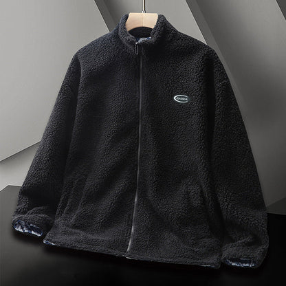 Herren Fleecejacke Warm Elastisch Hochkragen