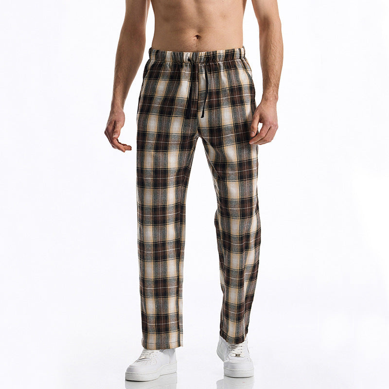 Herren Karohose Bequem Komfortabel Stretch