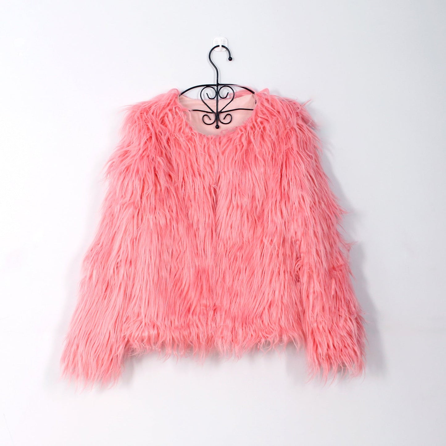 Kunstpelzjacke Damen Flauschig Lässig Oversized