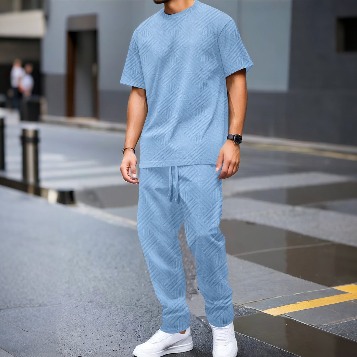 Herren Pullover Lässig Strukturiert Freizeitlook