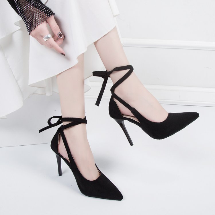 Damen High Heels Schuhe Elegant Schnürstiefel