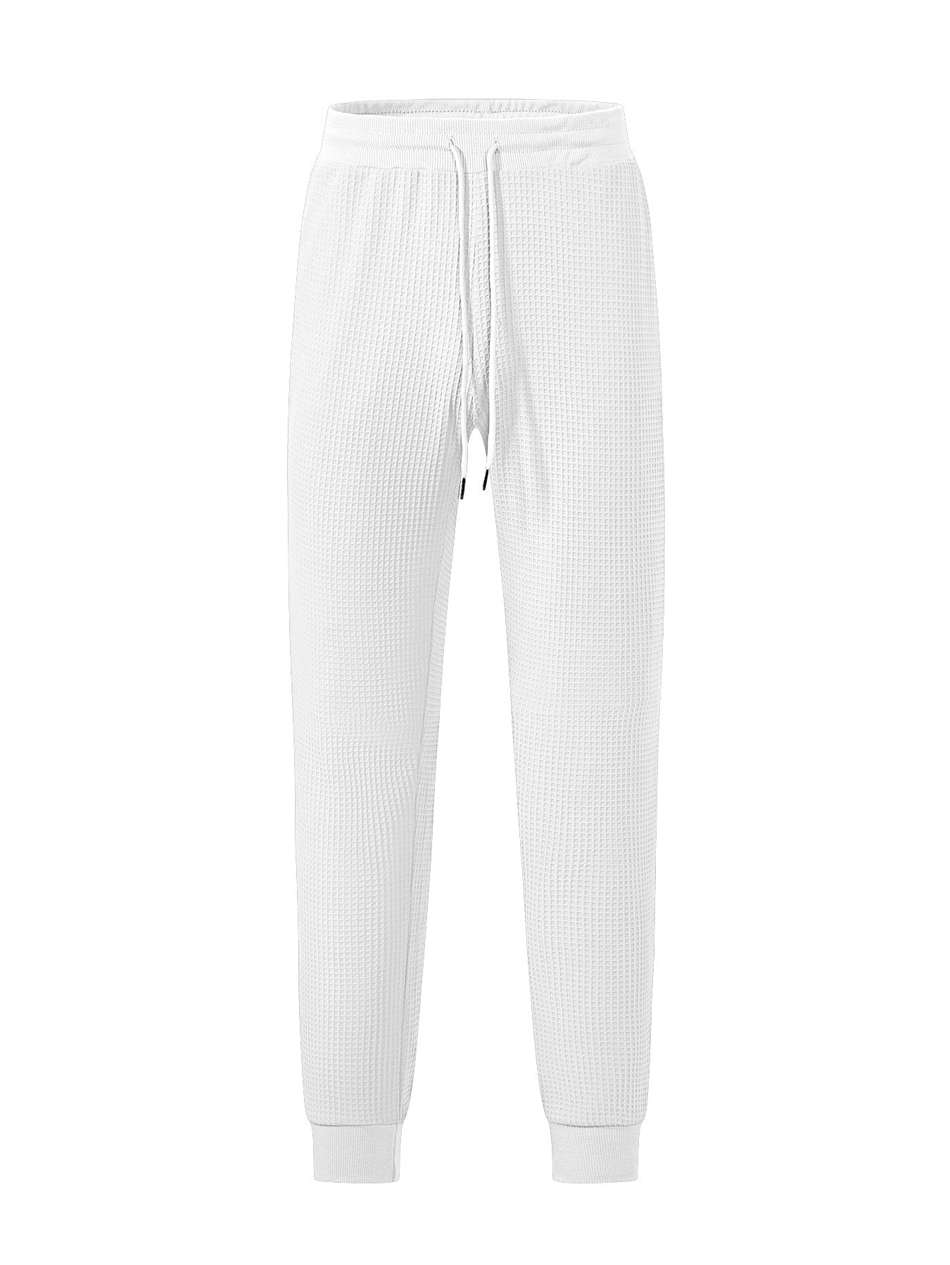 Bequeme Jogginghose Herren Waffelstruktur Grau Komfort