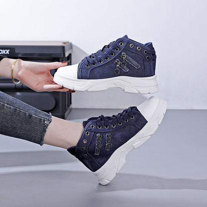 Damen Sneaker Modisch Gewebt Auffällig